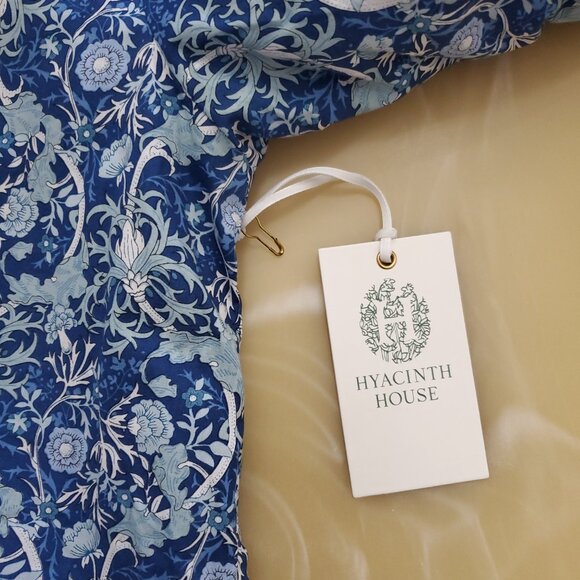 Hyacinth House Long Sleeve Blue Carrington Collared Mini Dress Size XS - Picture 11 of 16